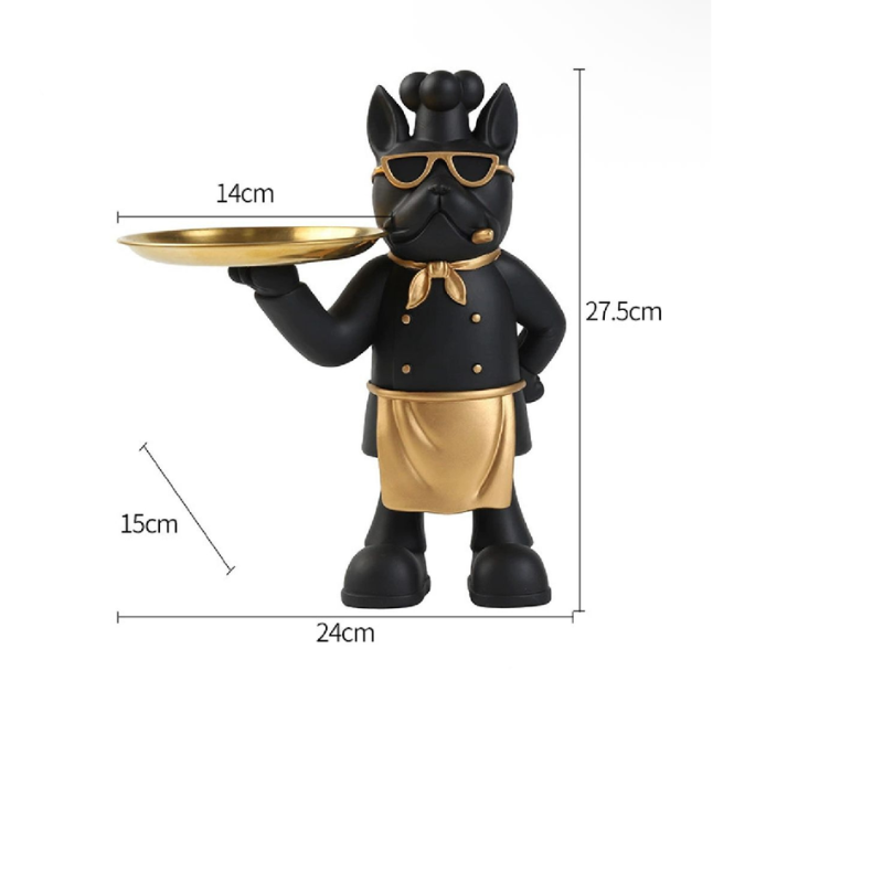Chef Bulldog Decorative Accessory Holder