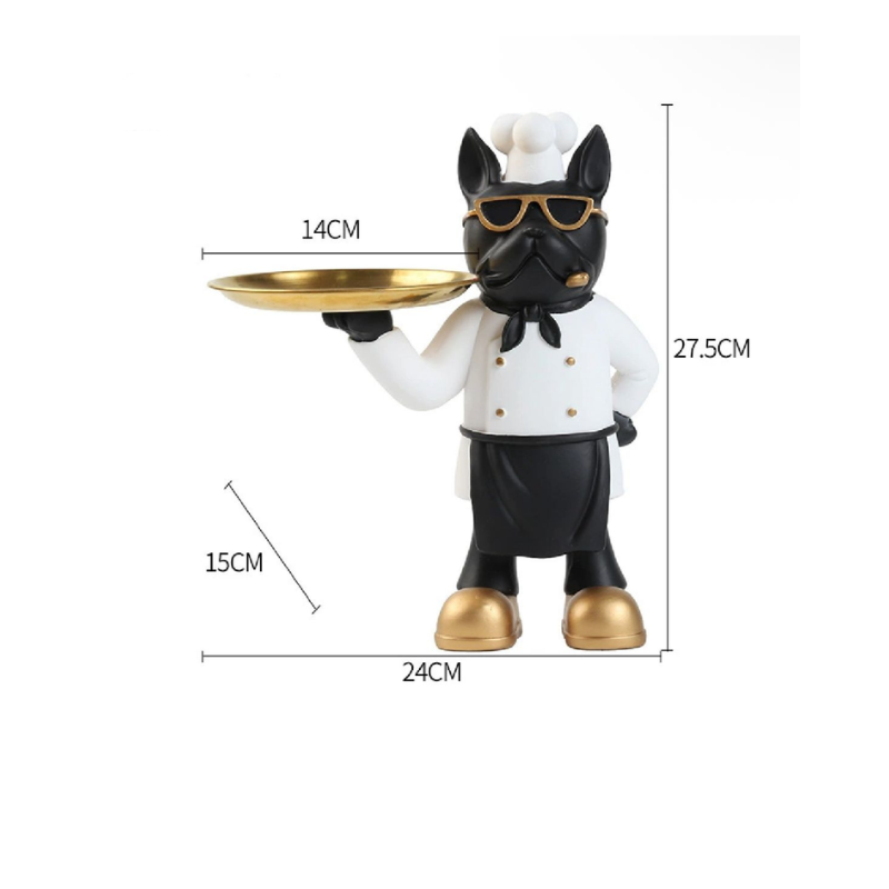Chef Bulldog Decorative Accessory Holder