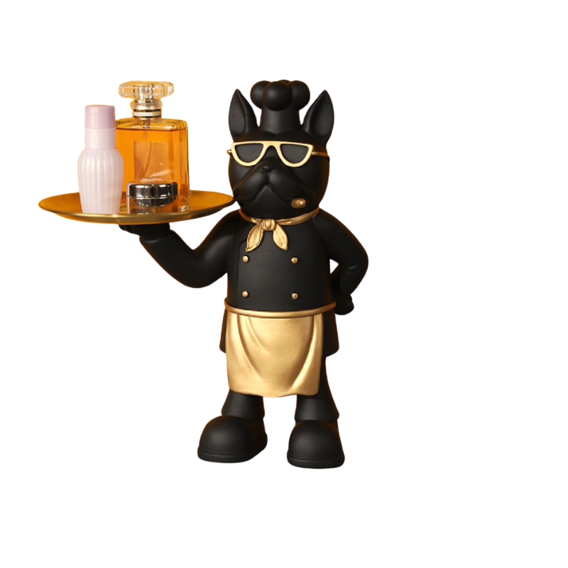 Chef Bulldog Decorative Accessory Holder