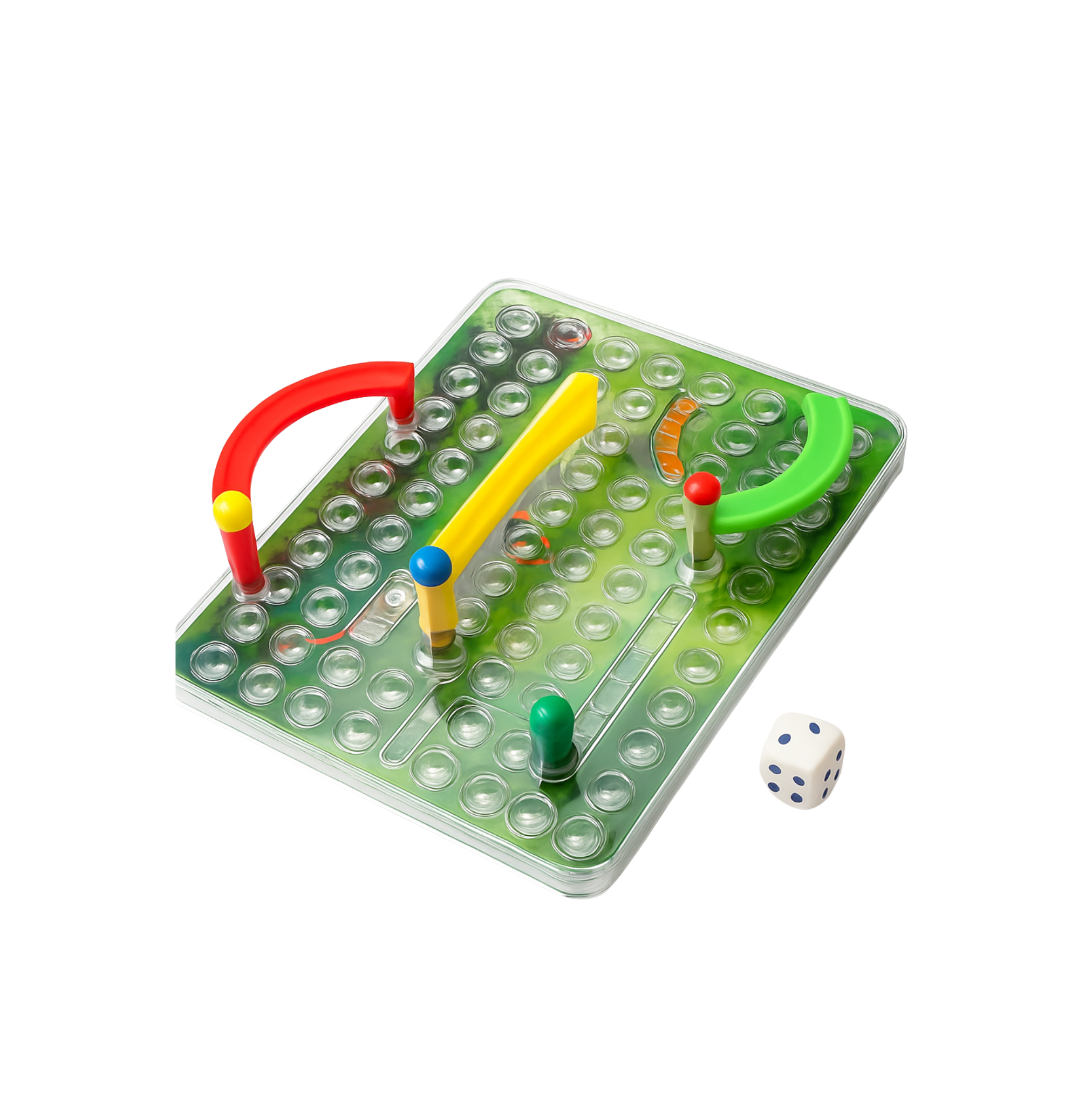 3D Snakes & Ladders Family Game