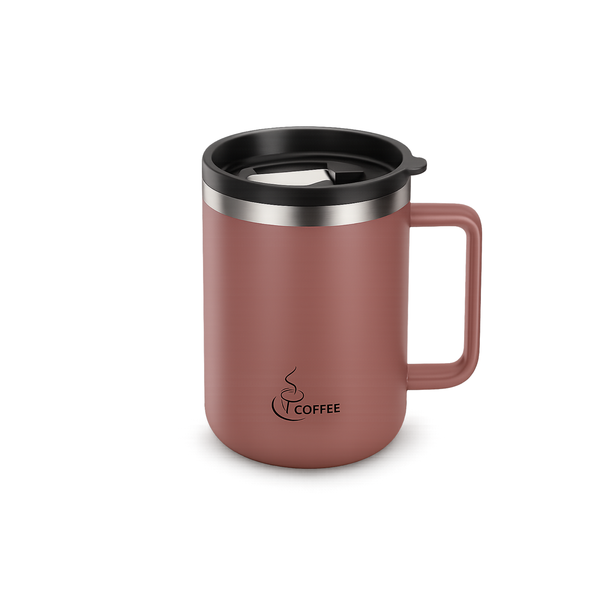Travel Mug — Spill-Resistant Stainless Steel 430ml