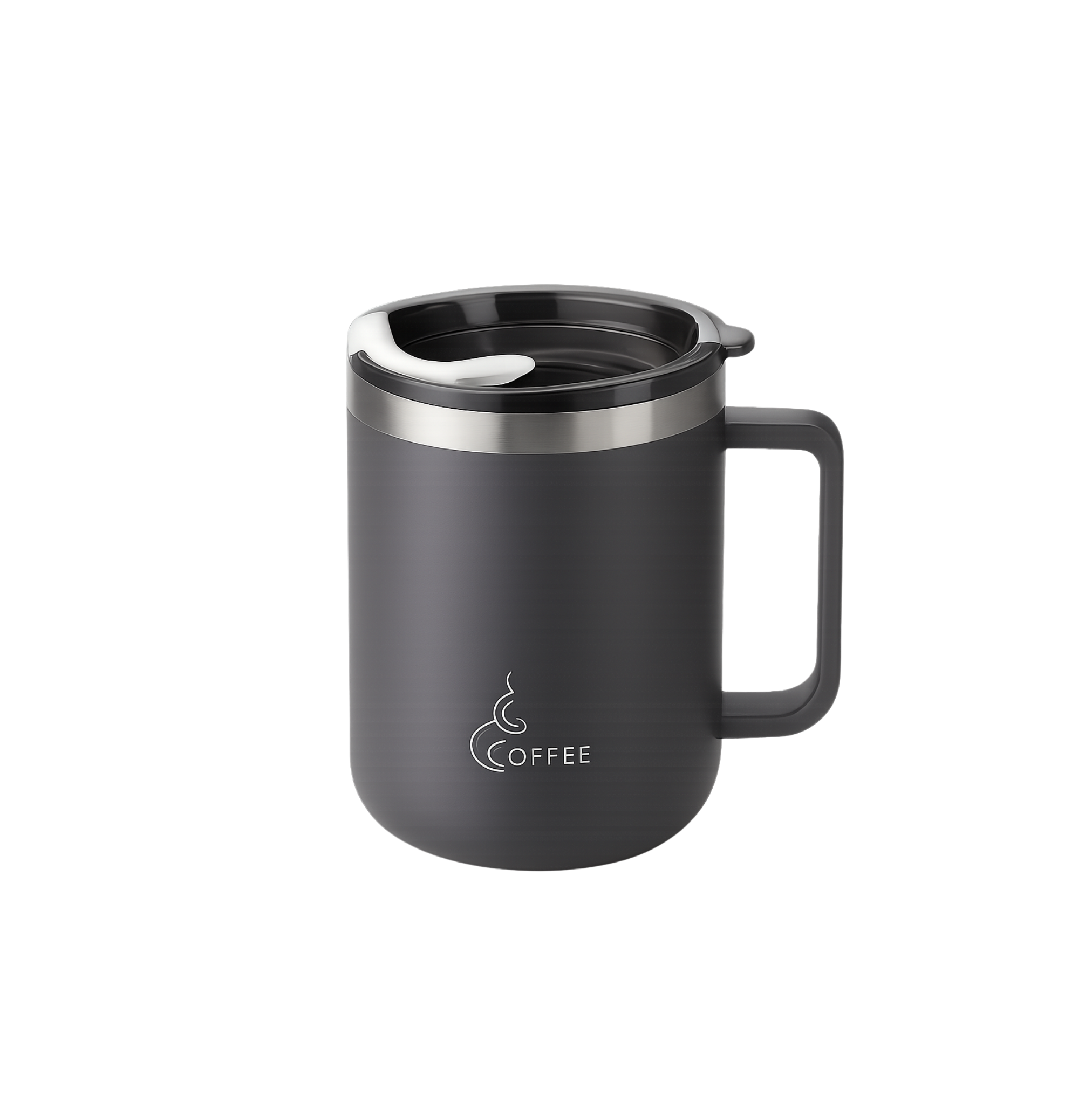 Travel Mug — Spill-Resistant Stainless Steel 430ml
