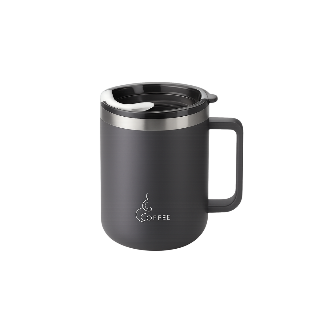 Travel Mug — Spill-Resistant Stainless Steel 430ml