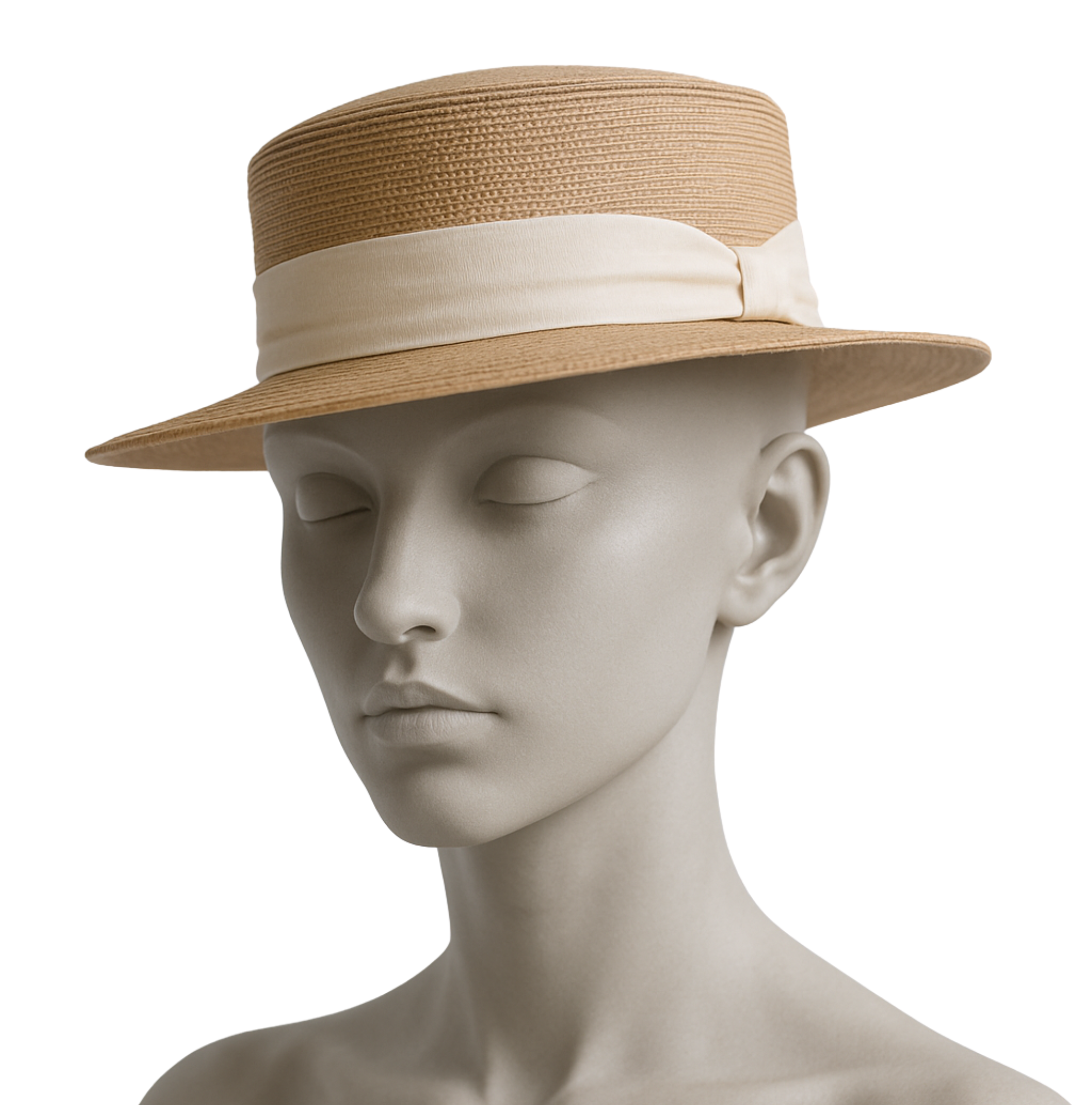 Classic Boater Straw Hat – Chic Summer Style