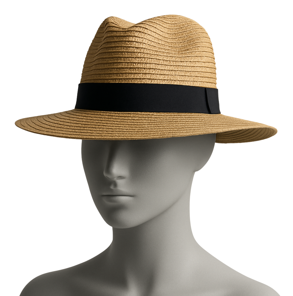 Classic Straw Fedora – Summer UV Protection