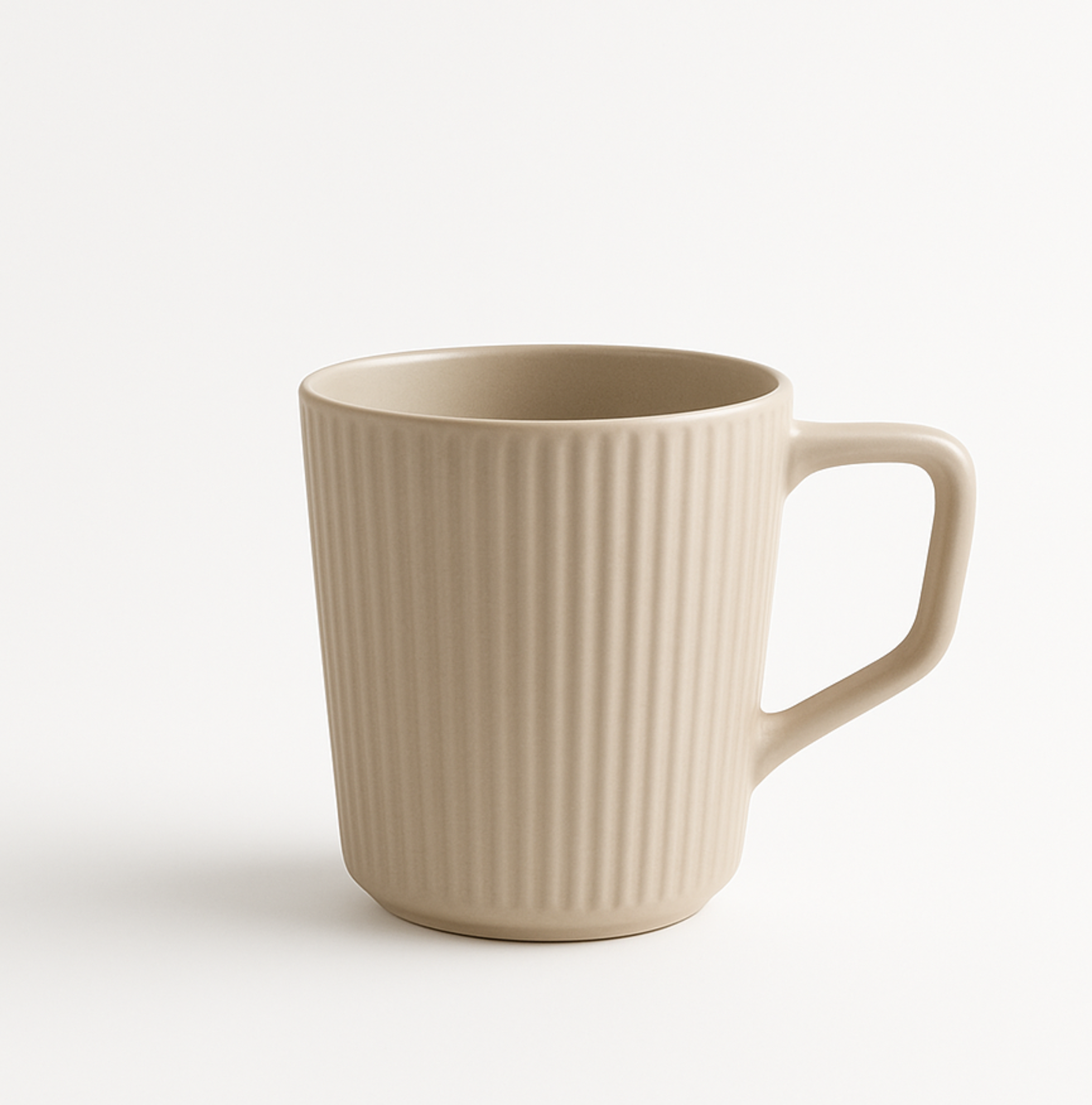 Ribbed Ceramic Mug - 500ml