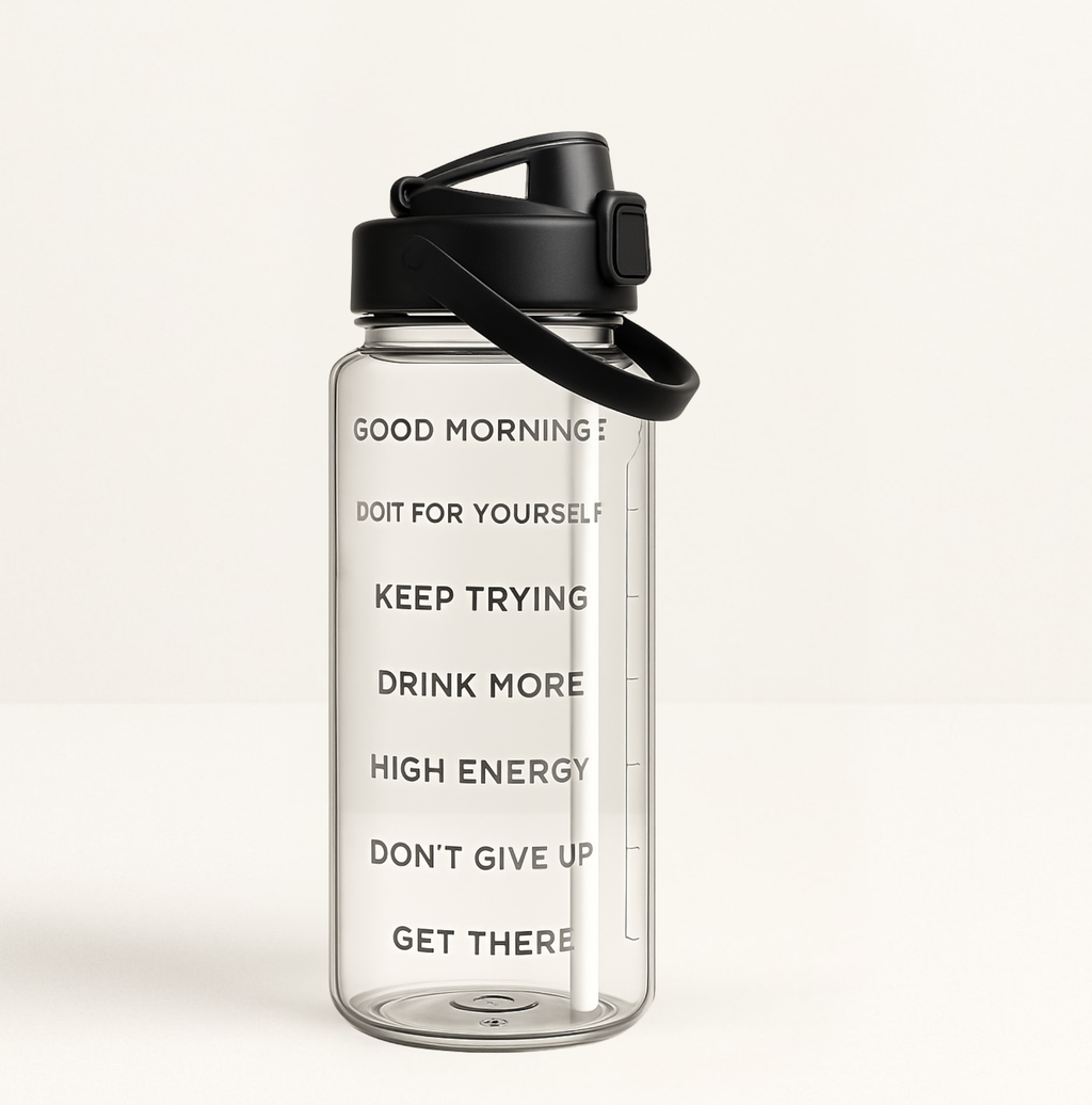 Daily Hydration Reminder Water Bottle - 2 Liters