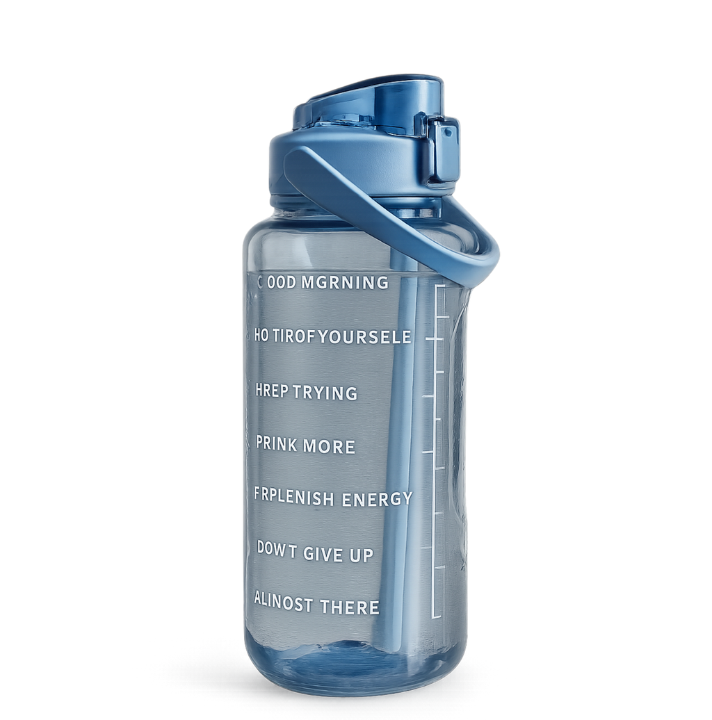Daily Hydration Reminder Water Bottle - 2 Liters