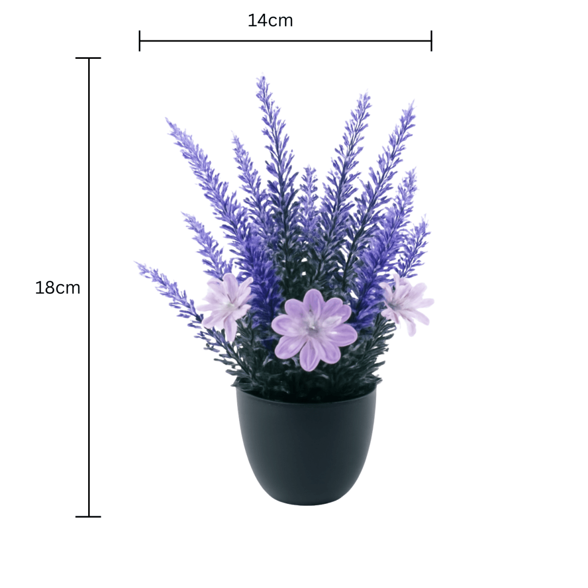 Artificial Lavender Flower Plant in Pot – Elegant Color, Zero Care - BAO