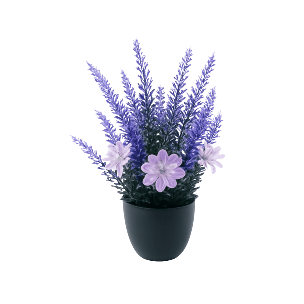 Artificial Lavender Flower Plant in Pot – Elegant Color, Zero Care - BAO