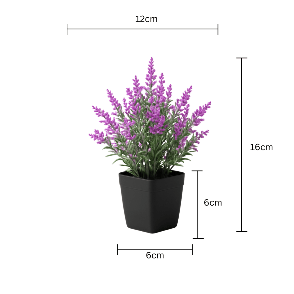 Artificial Lavender Plant in Pot – Modern Touch, Zero Care - BAO