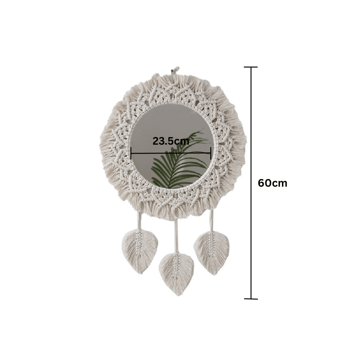 Boho Macramé Hanging Mirror - BAO