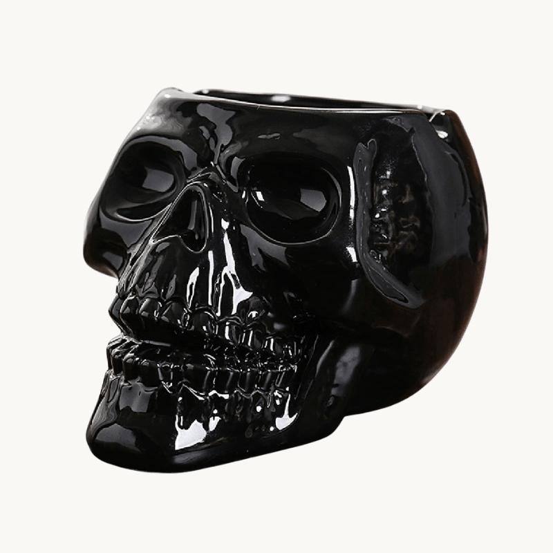 Skull Ceramic Ashtray – Modern Gothic Decor - BAO