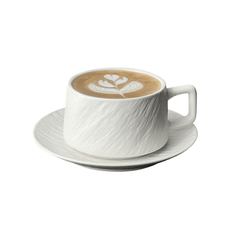 Stone - Pattern Ceramic Coffee Cup & Saucer - BAO